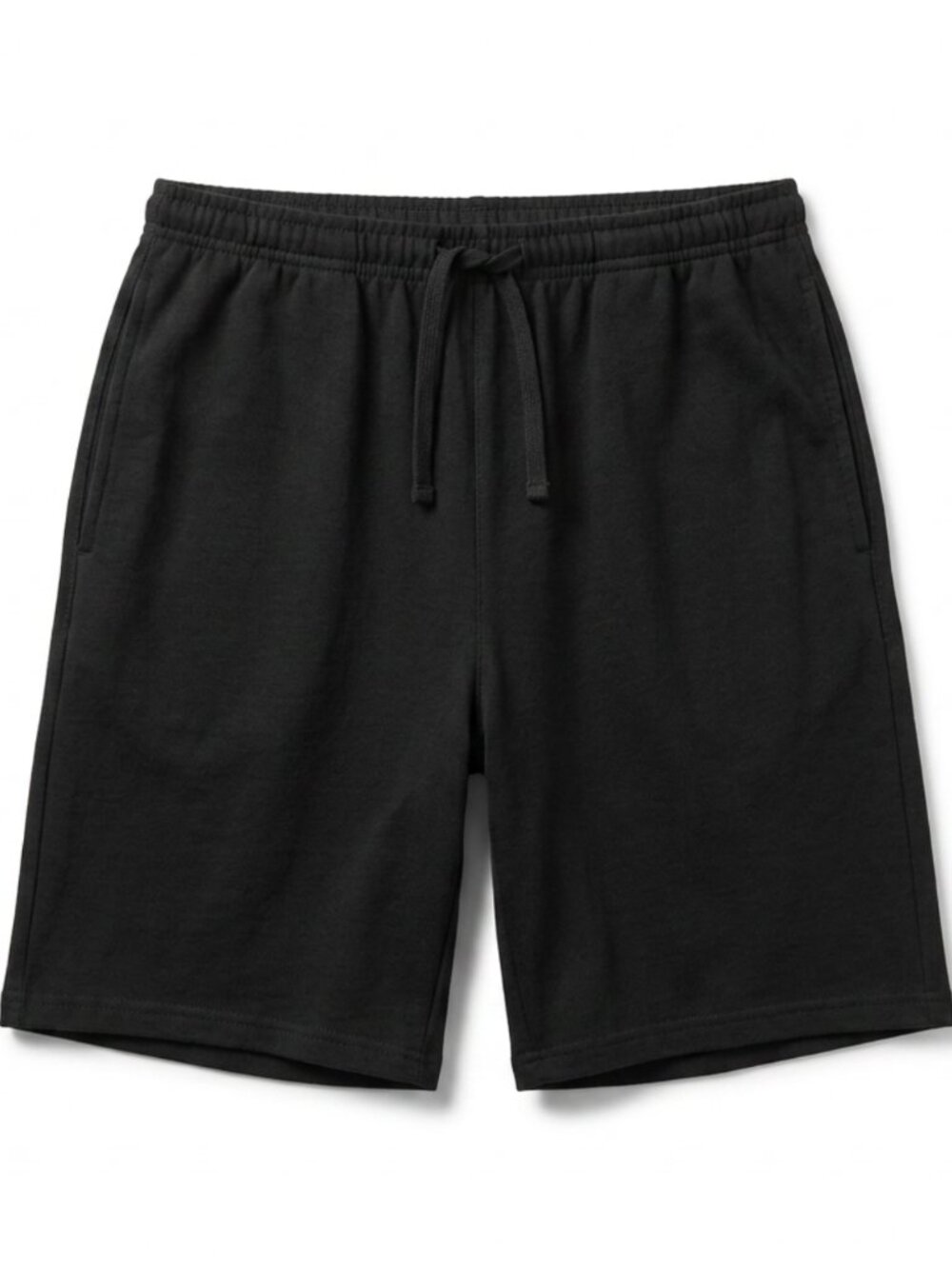 Men's Black Shorts Plain Casual Shorts Elastic Waist Everyday Lounge Shorts S-XL